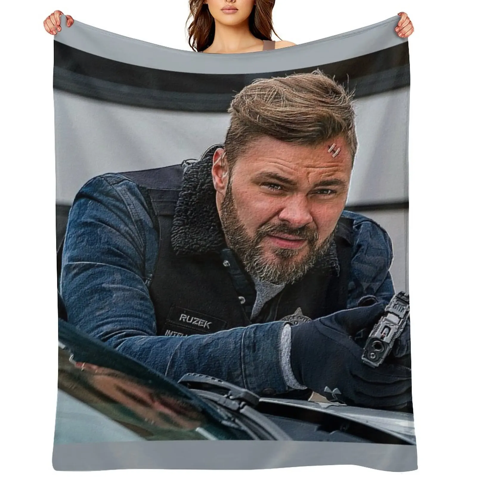 

Adam Ruzek Throw Blanket halloween Plaid Luxury Throw Shaggy Blankets