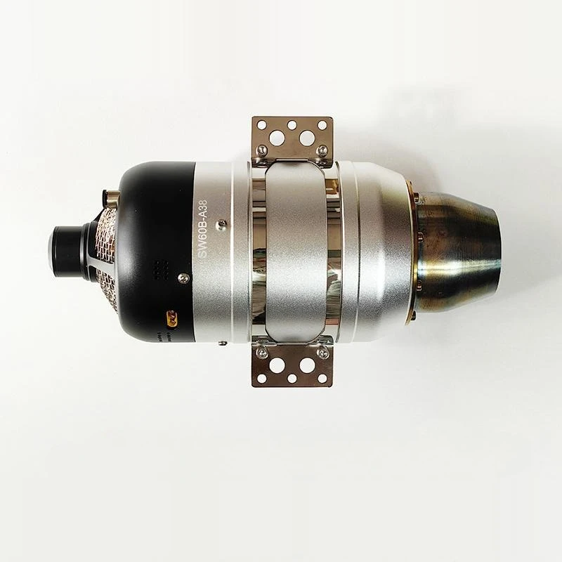 Motor de turbojet sin escobillas SW60B, versión sin escobillas de empuje de 6KG, motor de gasolina de arranque adecuado para reacondicionar juguetes de modelos de aviones