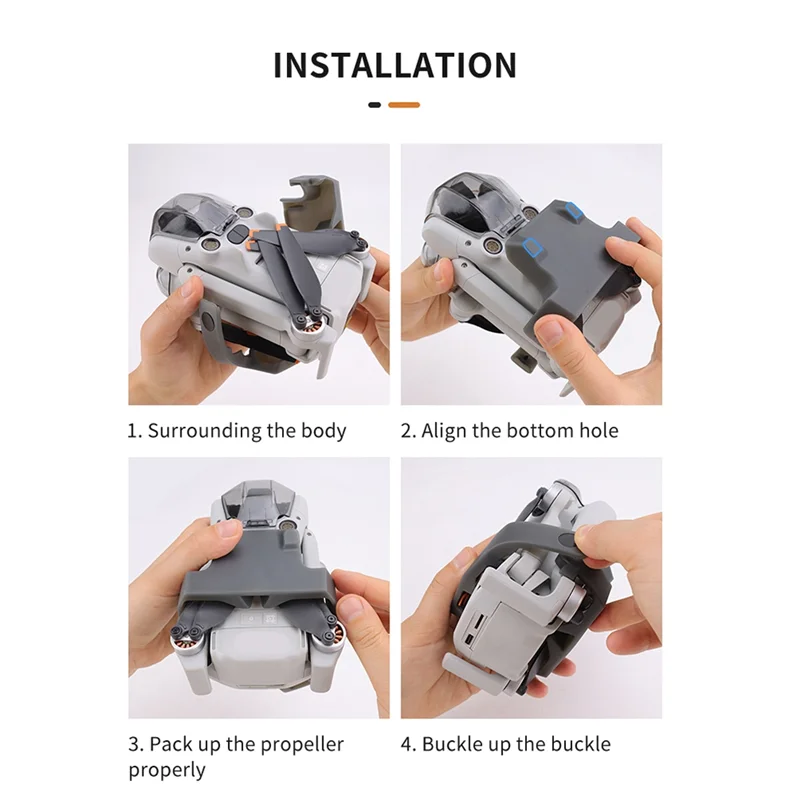 B16C-Propeller Holder Propeller Fix For DJI MINI 4 PRO Props Protector Blades Fixer Strap Drone Accessories