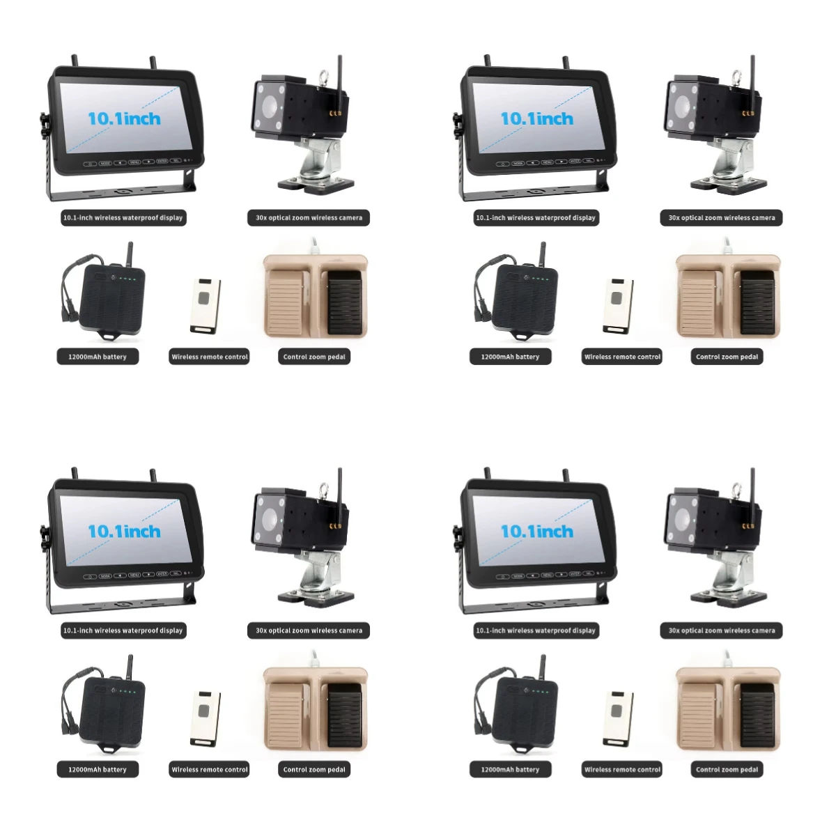 

30X Zoom Wireless Tower Crane System 500m Transmitting Range Waterproof Construction Device Blind Spot Monitoring