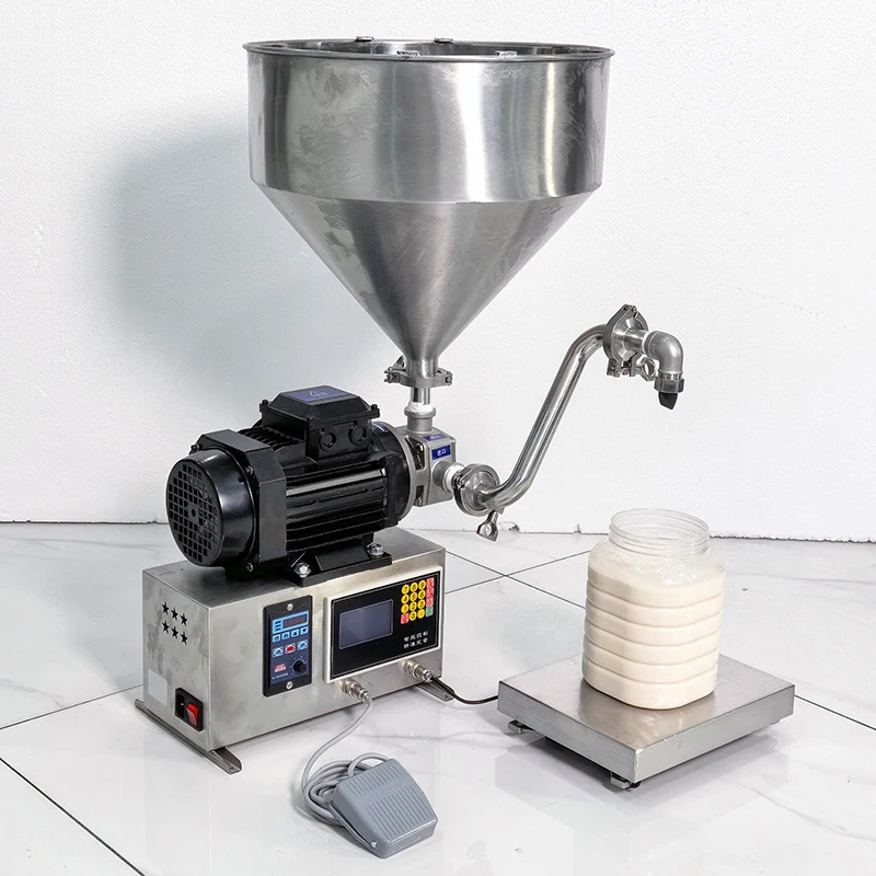 100-30000ml High-Viscosity Liquid Filling Machine Sauce/Honey/Paste/Coating/Jam Bottle Filling Flexible Pump 750W