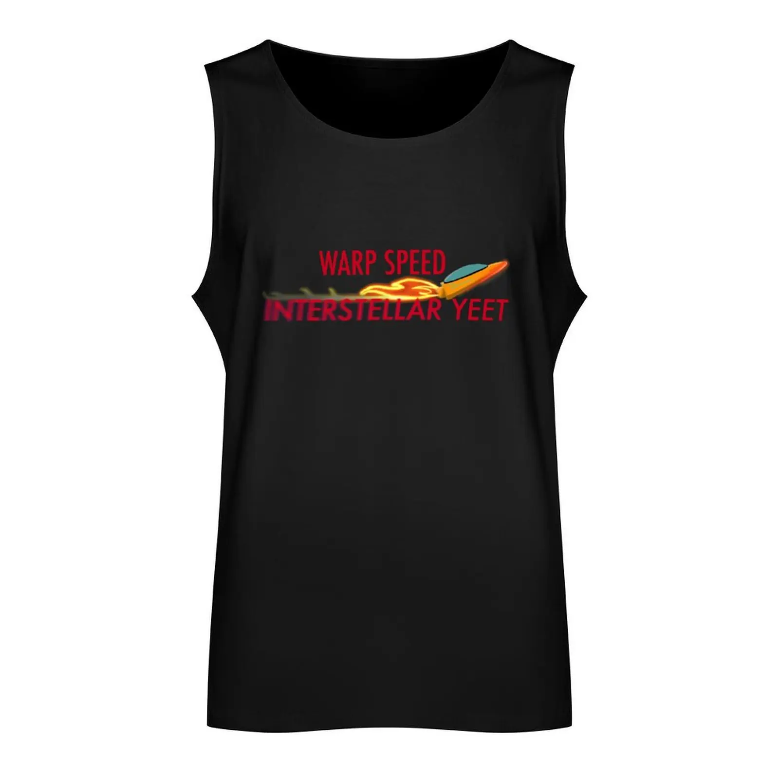 Warp Speed: Interstellar Yeet Tank Top gym clothing men Gym t-shirt man summer