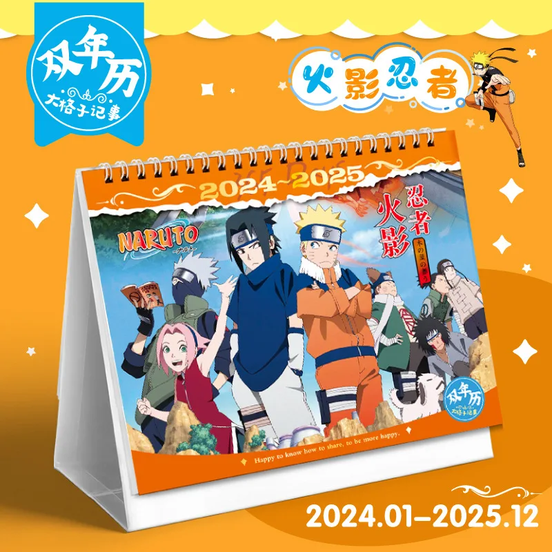 Animation Desk Calendar 2024-2025 Biennial Calendar Concave And Convex Day Official Pirate Zhong Li Genshin Impact Ye Calendar