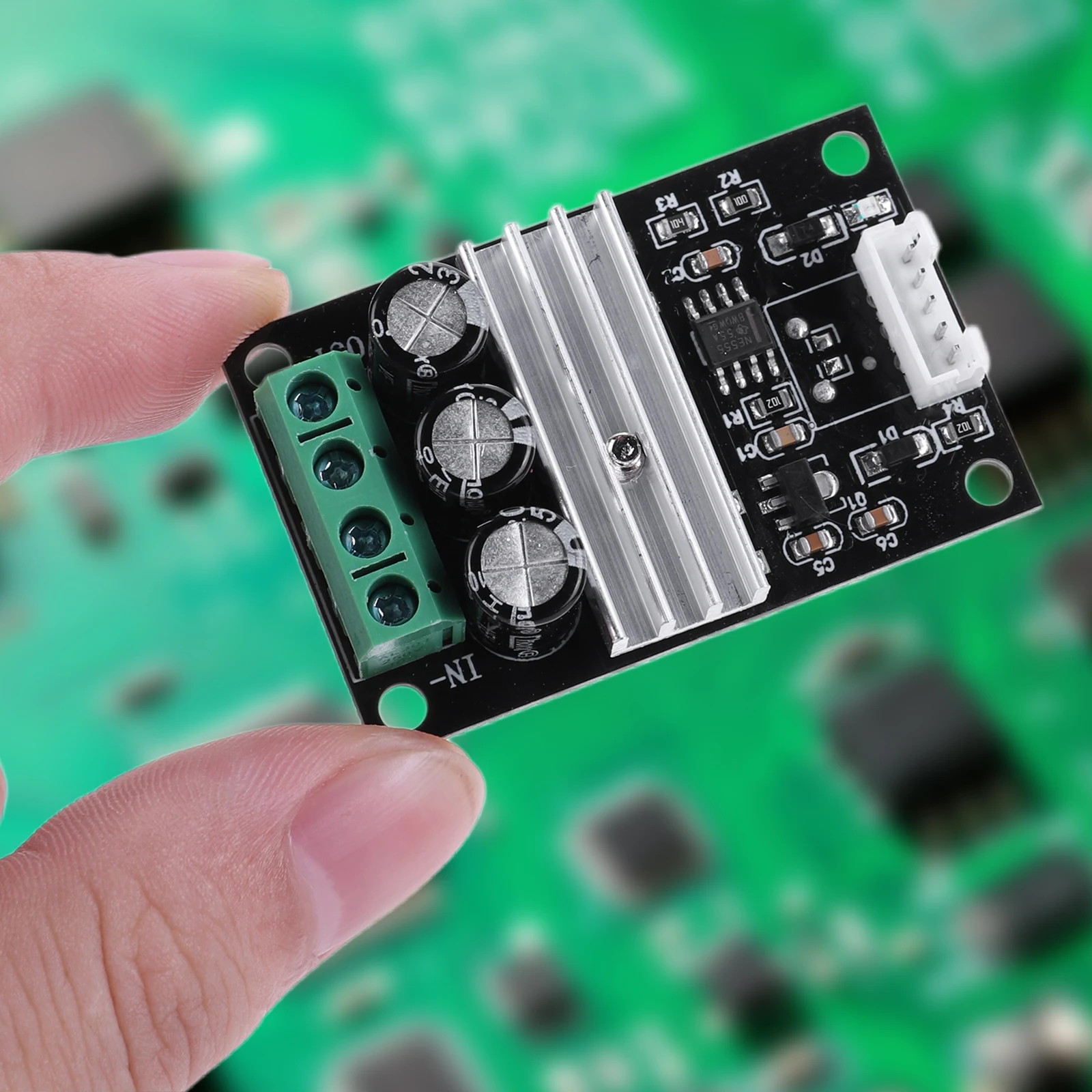 DC 6-28V 3A PWM Motor Speed Control Regulator with Knob Motor Speed Control Switch for Low Voltage Brushed DC Gear Motors Hobby
