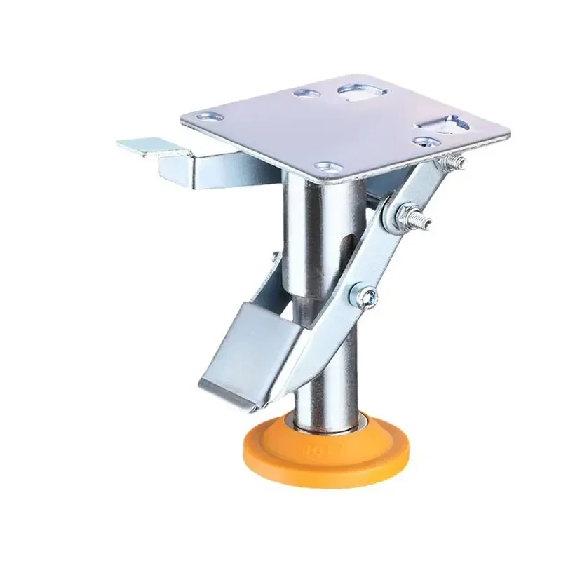 Medium Duty Caster with Floor Brake 3 4 5 Inch Foot Pedal Built in Spring TPU Pad