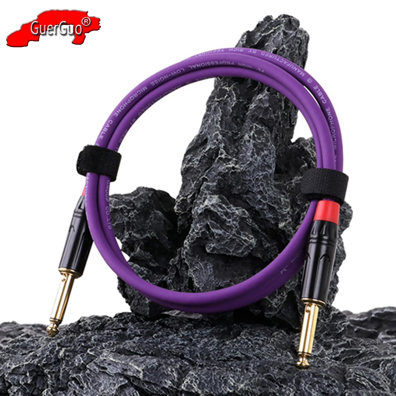 1/4 Inch Guitar Instrument Cable,Straight 6.35mm Mute 1/4 Inch TS Jack Male to Male Mono Audio Cord Unbalanced Interconnect Line