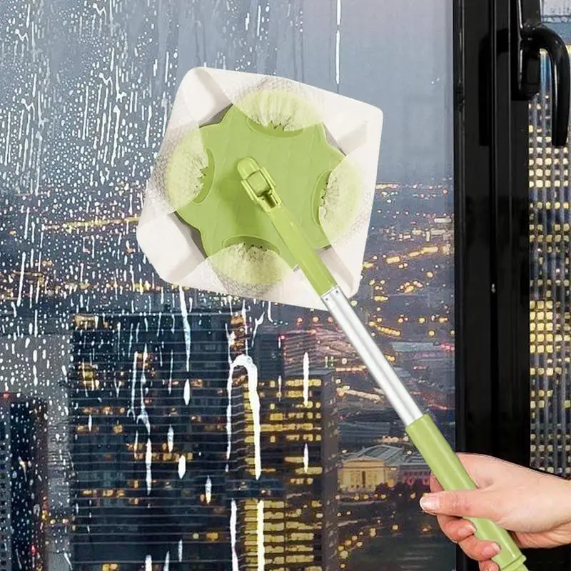 Flat Mop Floor Washing Squeeze Cleaning Floor Mop  360 Degree Rotating Wall Baseboard Cleaner Cleaning Floors Tiles Tools