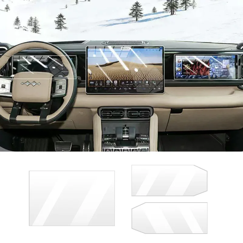 

For Formula Leopard 8 Denza B8 2025 2026 GPS Navigation Screen Protector Interior Tempered Glass Protective Film Accessories