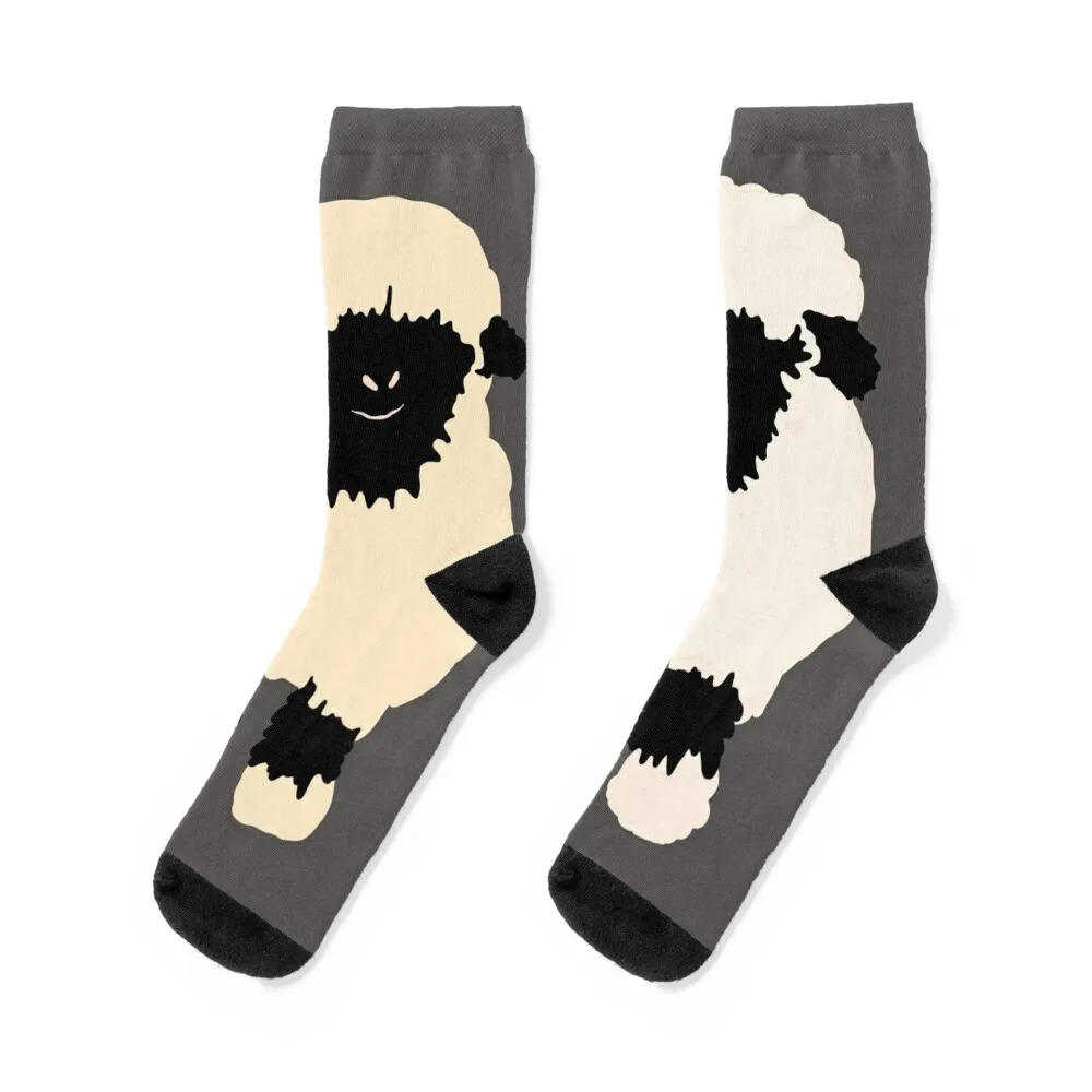 

Valais black nose sheep friends Socks football FASHION bright garter Men Socks Women's