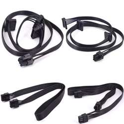 Cable de fuente de alimentación para minería, accesorio para ADATA XPG CORE Reactor 850w 650w PCIe 6pin a IDE SATA GPU PCI-e 8 pines a 2 puertos 6 + 2 pines, 18WAG
