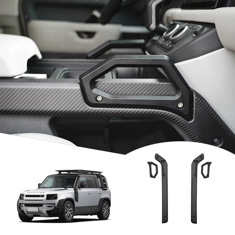 

Center Console Carbon Fiber ProtectiveReal Decorative Strip For Central Control Armrest For 2022 2023 Land Rover Defender