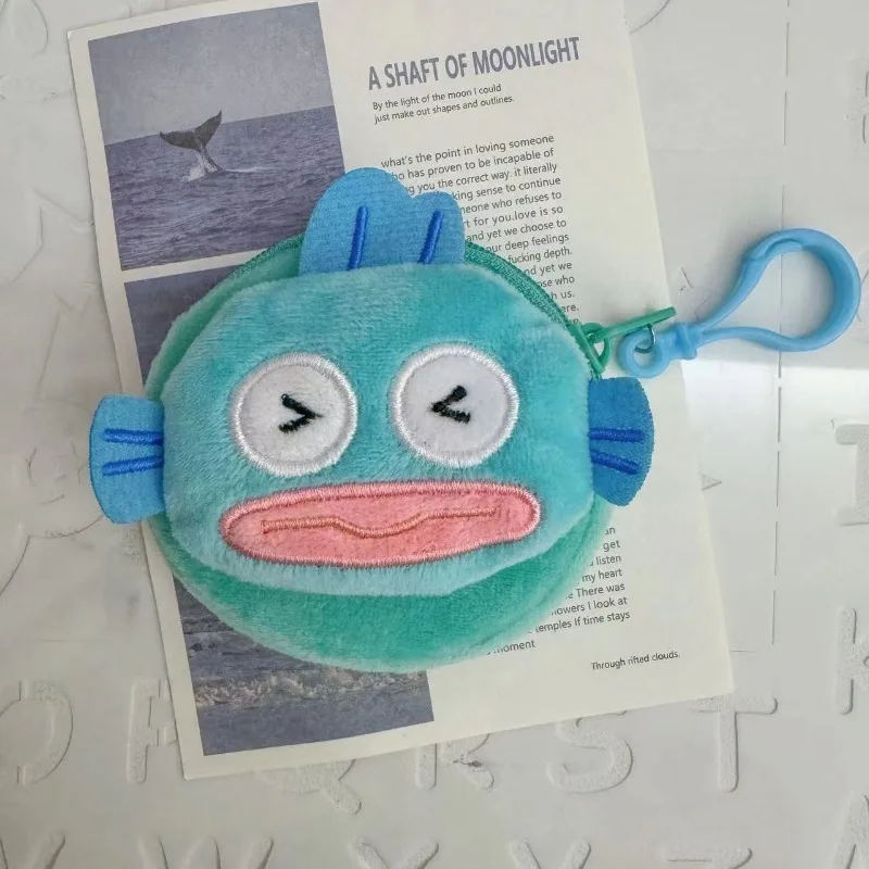 Hangyodon Anime Kawaii Sanrio Ciondolo per borsa per bambini Simpatico cartone animato Studente Portachiavi Borsa per cuffie Portafoglio Regali per bambini