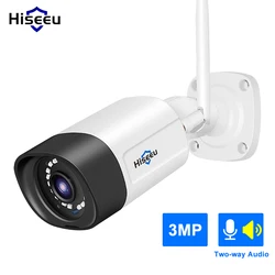 Hiseeu-Caméra de surveillance extérieure IP WiFi HD 3MP/5MP, dispositif de sécurité sans fil, étanche, avec protocole P2P, pour système Eseecloud