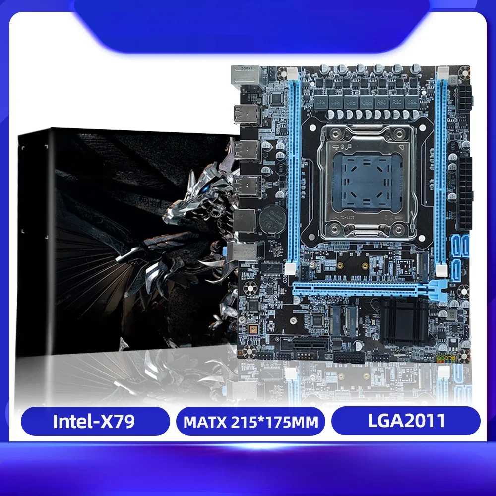 X79 Micro-ATX Motherboard 1000 Mbps  Onboard LGA2011 Desktops Motherboard SATA 2.0 M.2  Computer Motherboard