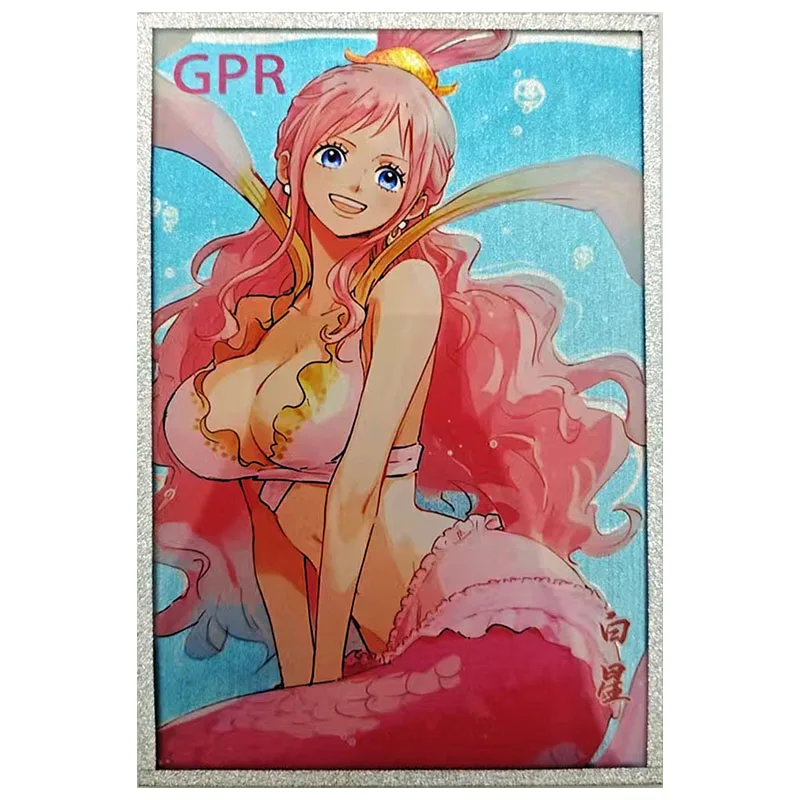 Anime Goddess Story ONE PIECE Rare GPR Carta da collezione Yamato Shirahoshi Hancock Vivi Nami Reiju Giocattolo per ragazzo Regalo di compleanno