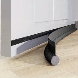 1pc Adjustable Self-Adhesive Door Draft Stopper - Soundproof, Weatherproof, Anti-Cold, Foam Weather Strip for Bottom of Door