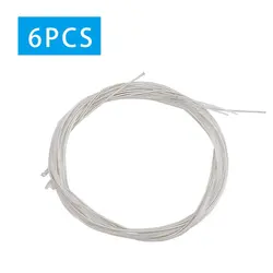 Corde per chitarra in Nylon corde classiche chiare E leggere placcatura in argento accessori per strumenti musicali in rame 1-6 E B G D A E 6 pz/set