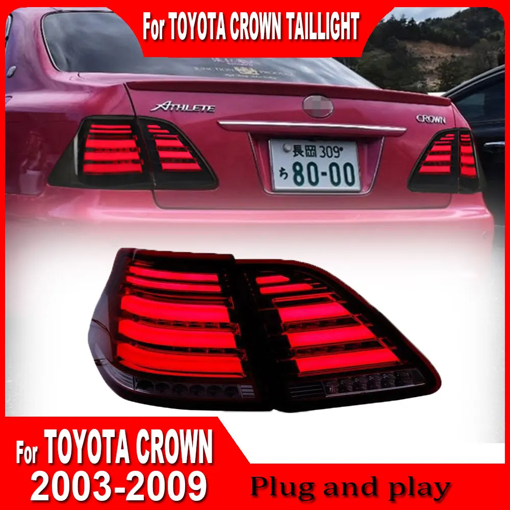 

Tail Light For TOYOTA Crown Victoria 2003-2009 Car Accessories Animation LED Trailer Lights Tail Lamp DRL Signal Plug And Play