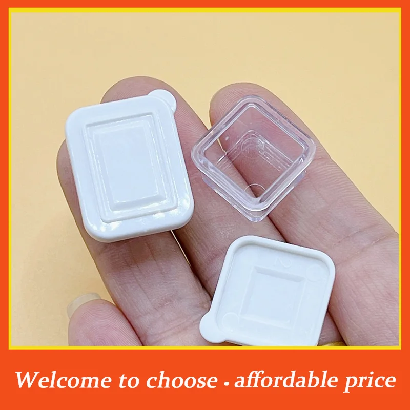 **1Set 1/12 Dollhouse Lunch Box Bento Storage Box W/Shovel Model Dollhouse Miniature Kitchen Decoration Doll House Scene Toys
