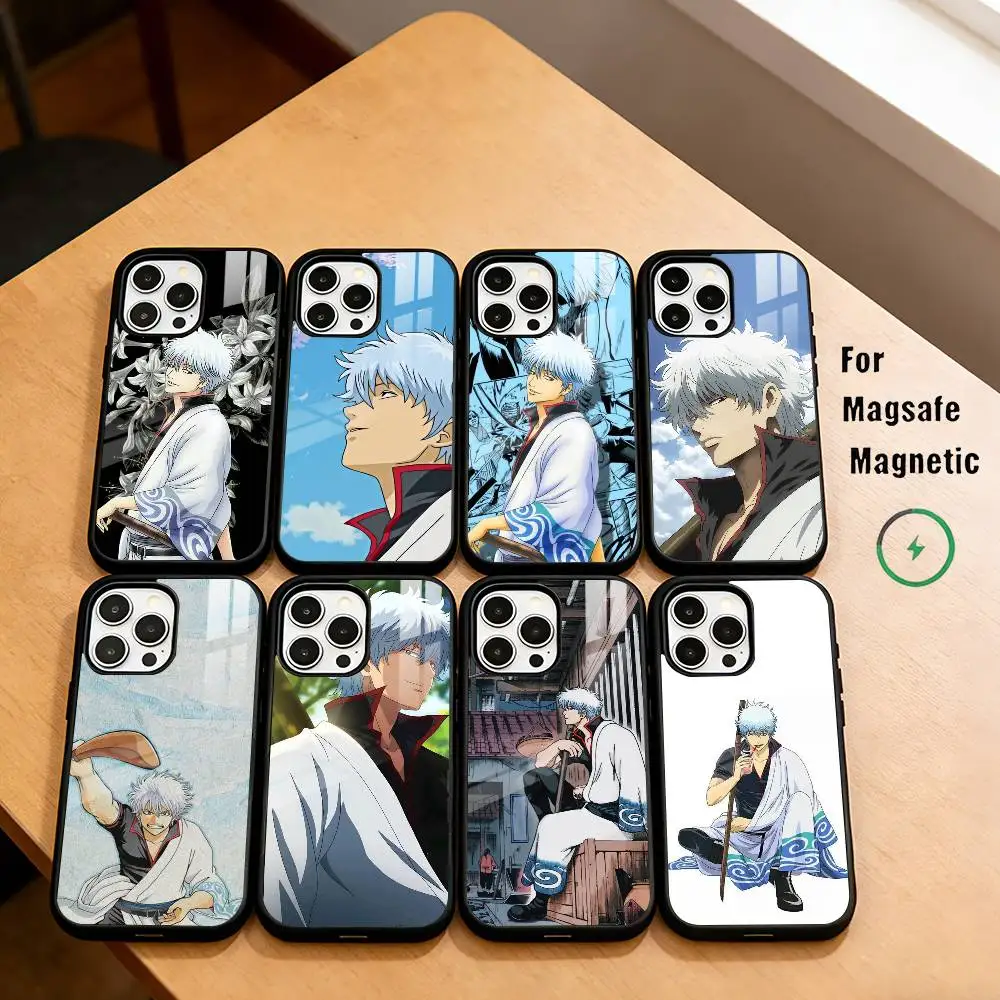 G-Gintama G-Gintoki S-Sakata Phone Case For iPhone17,16,15,14,13,12,11 Plus,Pro Magnetic For Magsafe Wireless Charging