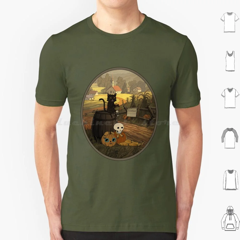 At The End Of The Road T Shirt Big Size 100% Cotton Rbpartnerprogram Otgw Enoch Cat Kitty Demon Kitten Black Cat Pumpkin