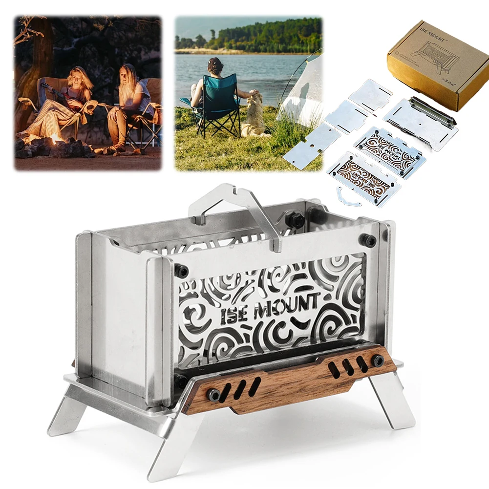 

Мини-печь для дров, складная ароматерапевтическая печь из нержавеющей стали, портативная курильница от комаров для дома, спальни