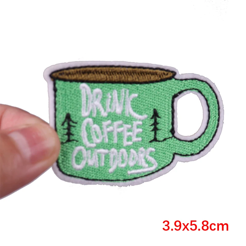 Getränke flaschen/Tasse Stickerei Patch Cartoon Patch gestickte Patches auf Kleidung Bügeleisen auf Patches für Kleidung DIY Näh aufkleber – Detail 40
