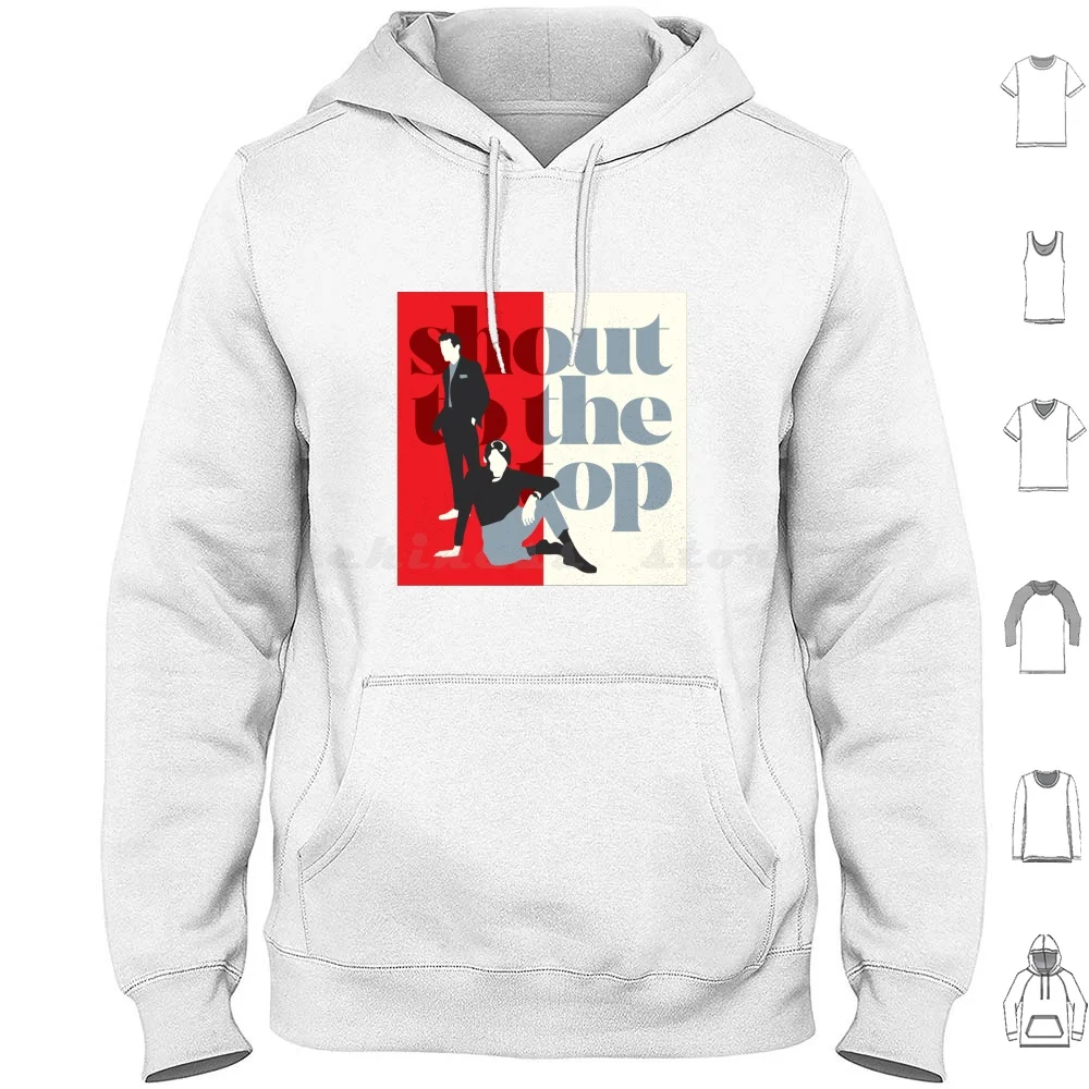 Shout To The Top Hoodie cotton Long Sleeve New Wave Punk Alternative 80s 1980s Eighties Soul Britpop Cocktail Jazz