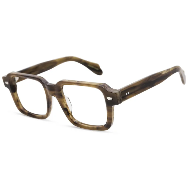 

2026 Fashion High Quality Handmade Acetate Glasses Frame Men Optical Prescription Eyeglass Women Myopia Reading Retro Eyewear