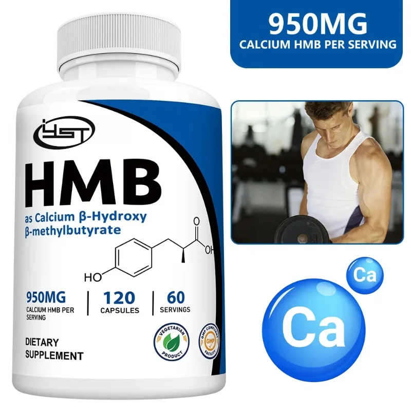 Ultra Strength HMB Supplement Capsules, Supports Muscle Growth, Maintains Muscle Health, and Supports Recovery After Exercise