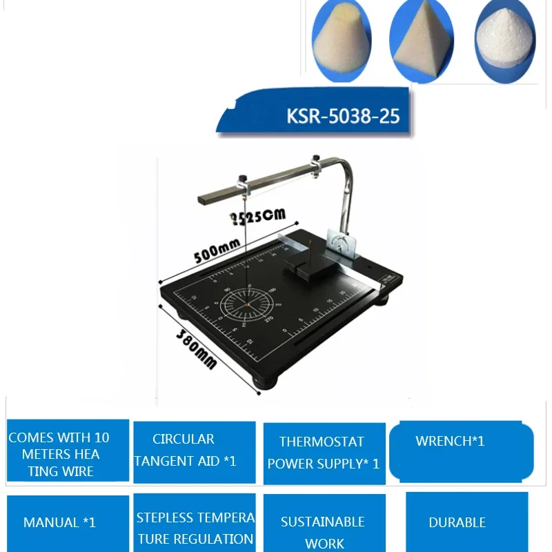 KSR-5038-25 Electric Foam Cutting Machine 110V/220V Foam Pearl Cotton Cutting Machine Vertical Sponge EPS Hot Cutting Machine