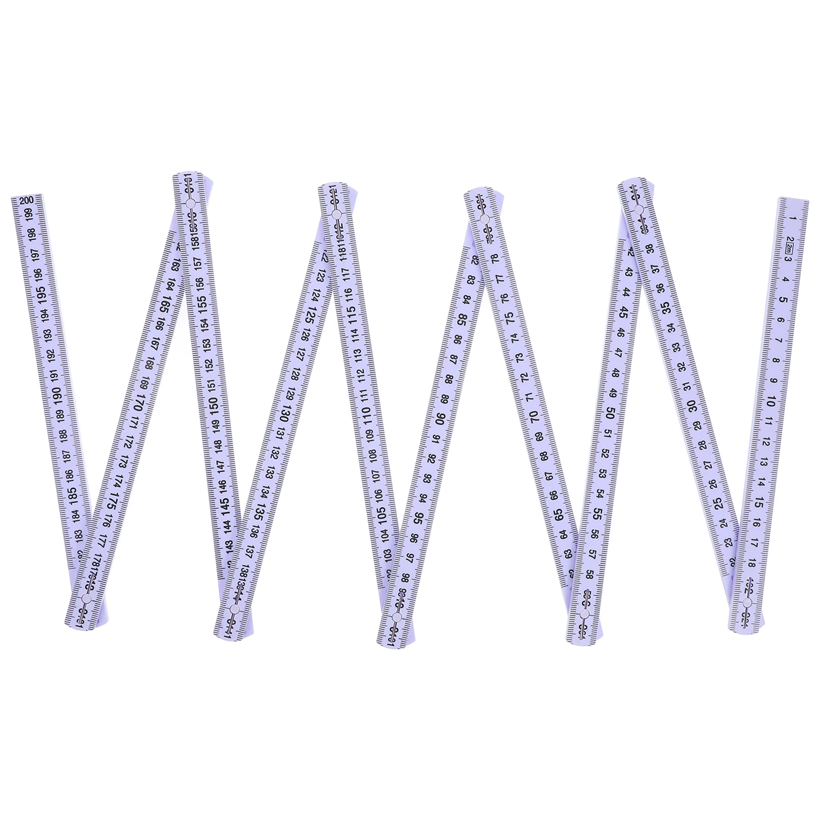 

1pc Plastic Folding Ruler Clear Foldable Meter Portable Carpenter Measuring Tool Cm Mm Engraved Both Sides Use Home