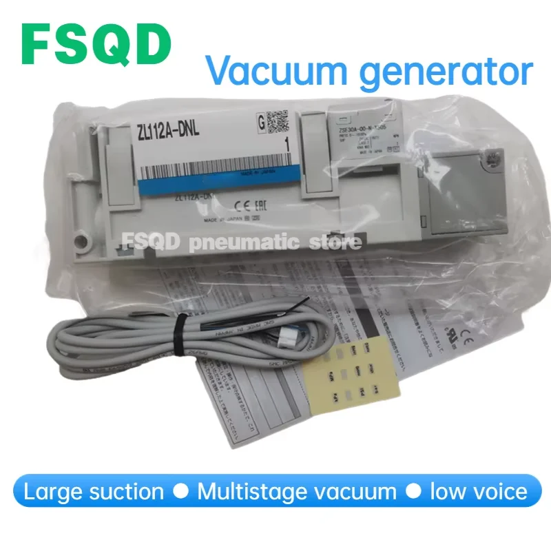 1PC Large flow Multistage vacuum generator  ZL112A-DNL ZL112A-DPL ZL112A-DAL ZL112A-DBL ZL112A-K15LZ-DNL DPL DAL DBL  ZL112A