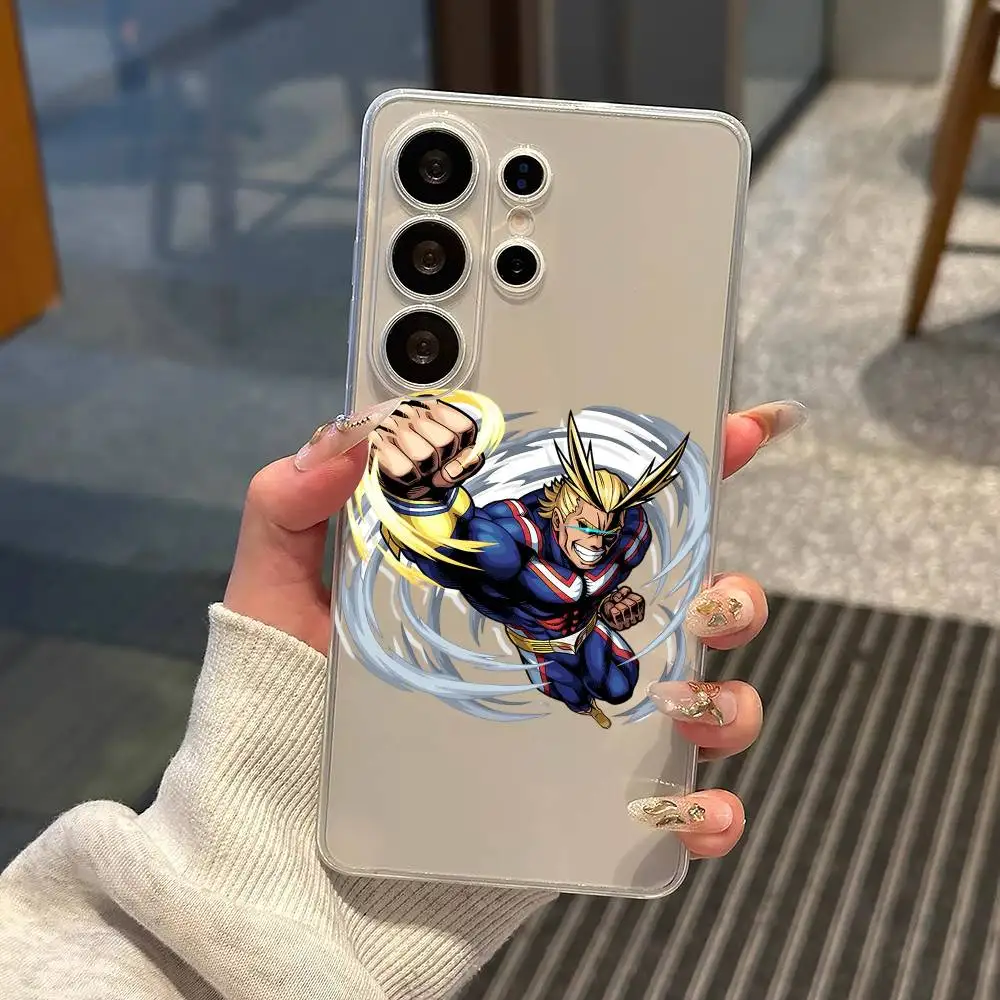 Yagi All Might My Hero A-Academia Phone Case For Samsung S25,S24,S21,S22,S23,S30,Ultra,S20,Plus,Fe,Note,10,9,5G Transparent