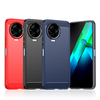 Carbon Fiber Case For Infinix Note 12 2023 Case Infinix Note 12 2023 Cover Funda Soft Shockproof Bumper For Infinix Note 12