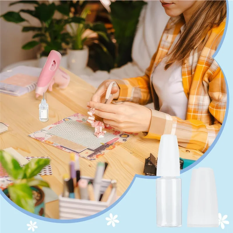 B47B-20Pcs 정밀 팁 애플리케이터 병, 10Ml/0.34Oz 디스펜스 니들 병 강철 바늘이 있는 PET 빈 접착제 병 Durabl