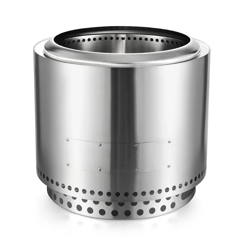 One‑Piece Stainless Steel Camping Wood Stove  Bonfire Furnace Patio Backyard Heating Burner