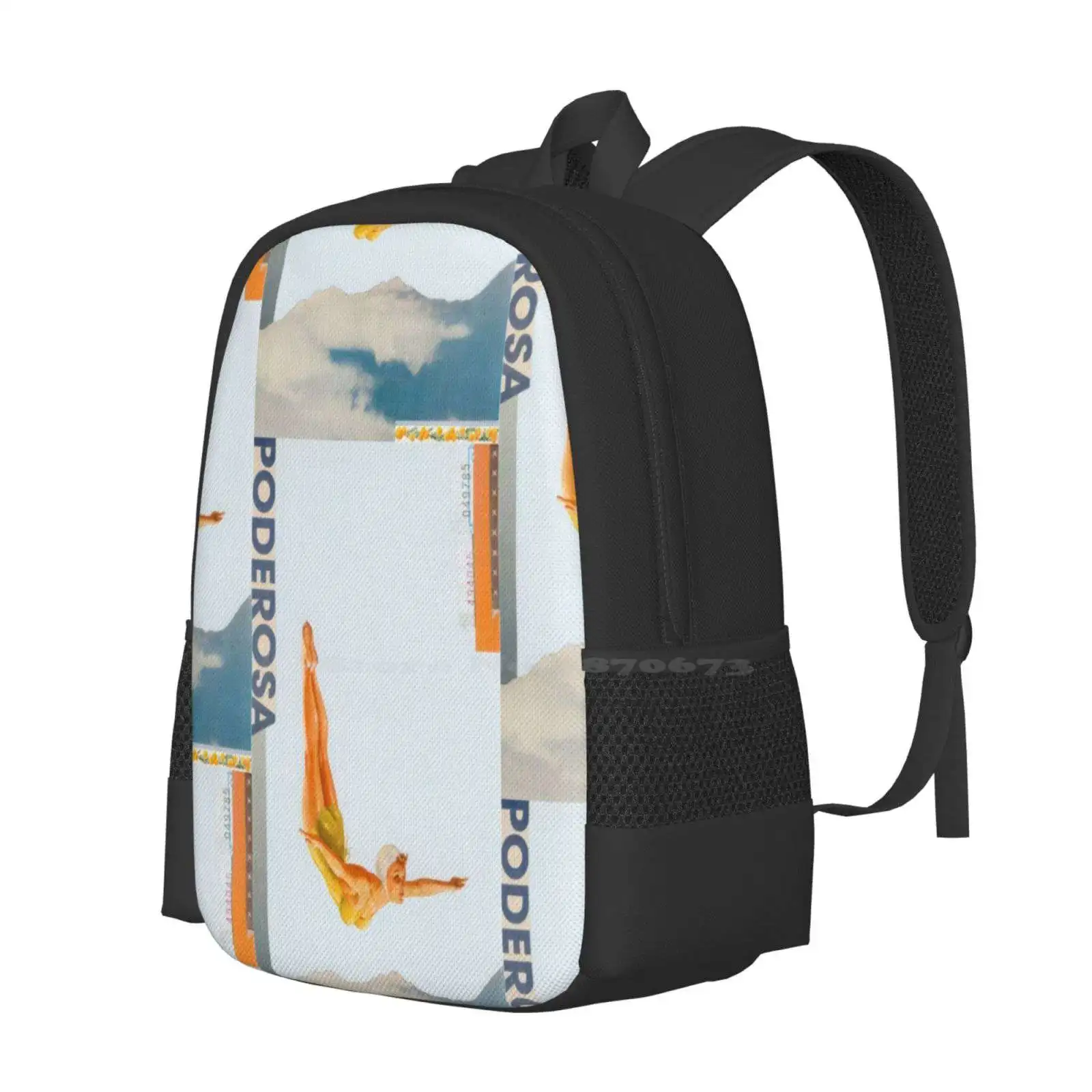 Hidden Beauty Hot Sale Schoolbag Backpack Fashion Bags Beauty Blue Collage Femininity Free Luis Enrique Cuellar Peace Strength