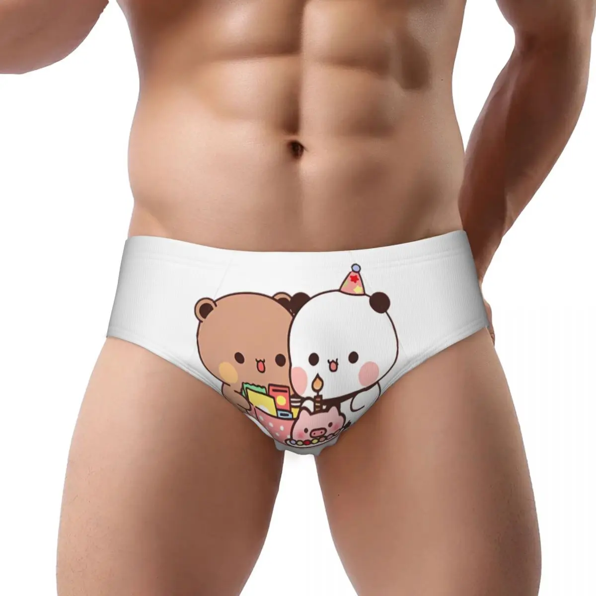 Custom Men's Peach And Goma Underpants Stretch Bubu Dudu Briefs Underwear