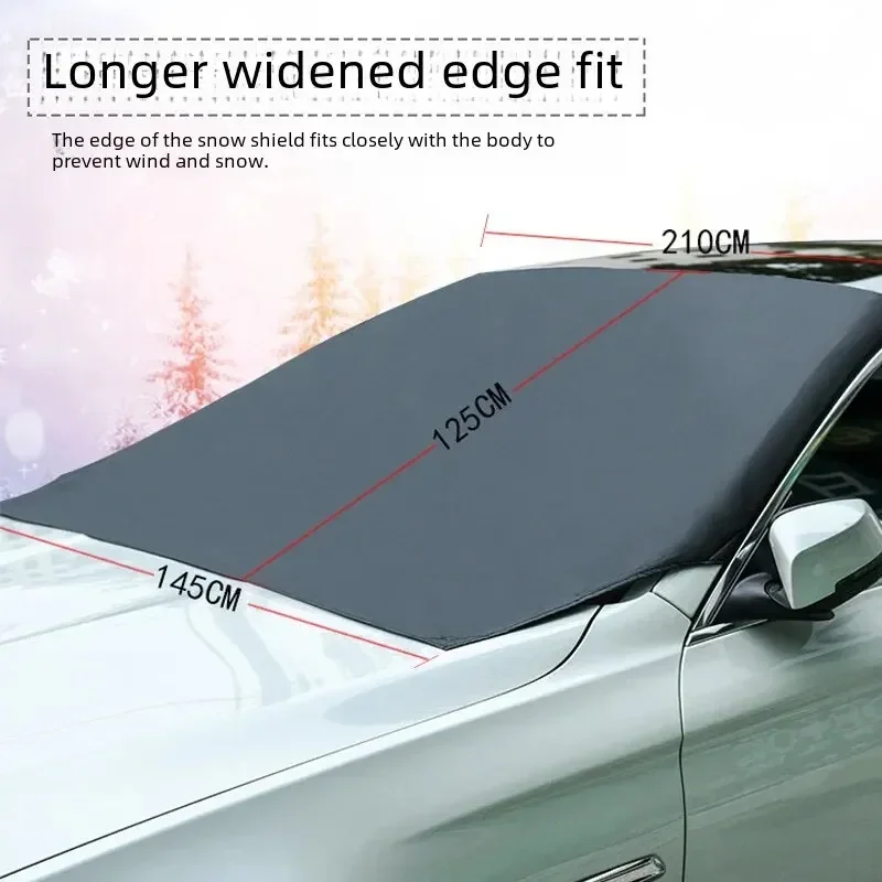 Car Snow Shield Magnetic Absorption Storage Bag Waterproof Sun Protection Cream Sunscreen Universal Fit Front Row All Models