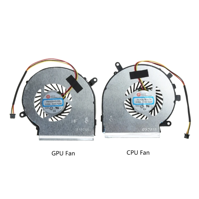 CPU GPU Fan Laptop Cooling Fan for DC 5V 0.55A 3 pin Radiator for MSI GE72 GE62 Dropship