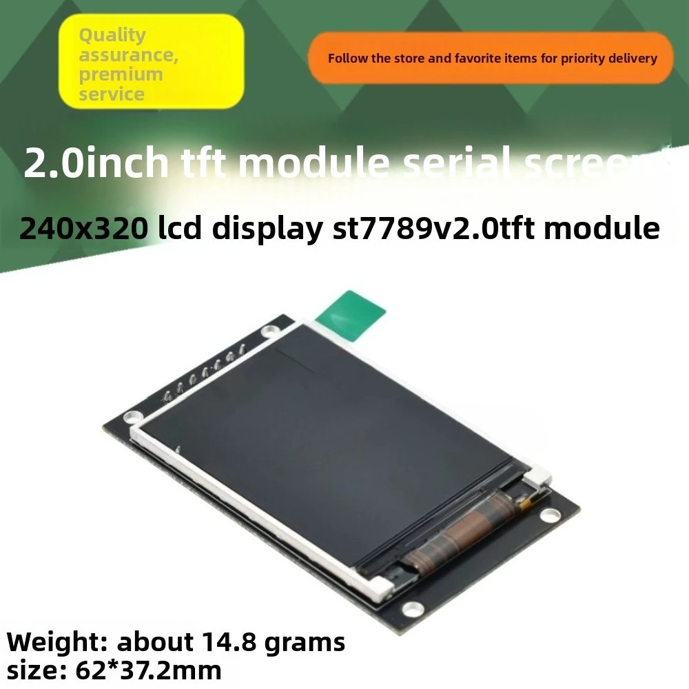 Módulo de tela serial TFT de 2,0 polegadas - display LCD 240x320 com driver ST7789V. Módulo TFT 2.0 para Arduino, Raspberry Pi e DIY