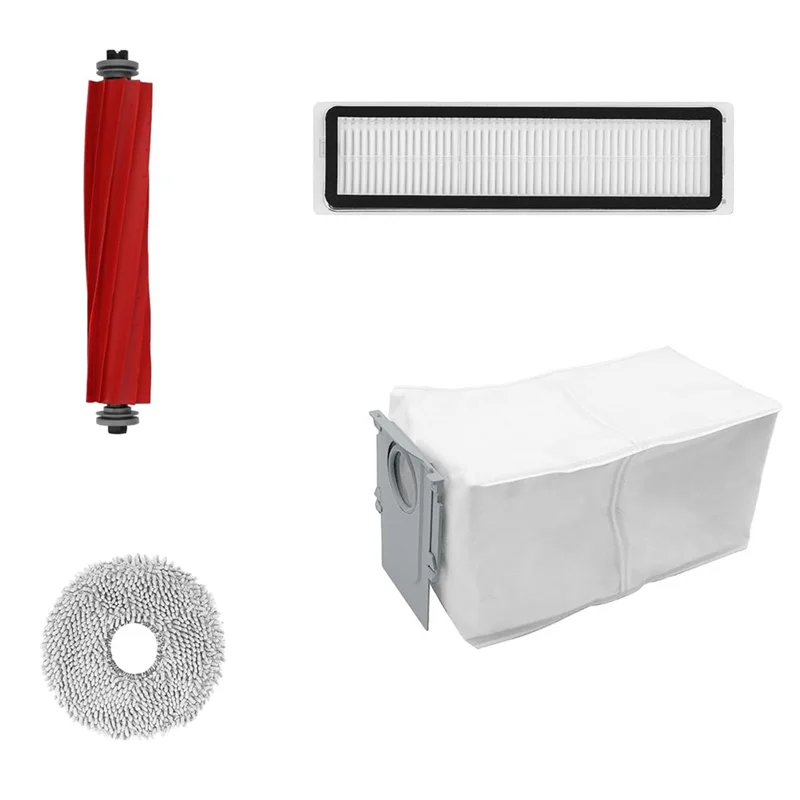 WHYY-ensemble d'accessoires de remplacement pour Roborock Q Revo/P10 pièces d'aspirateur brosse latérale principale filtre Hepa vadrouille sacs à poussière en tissu