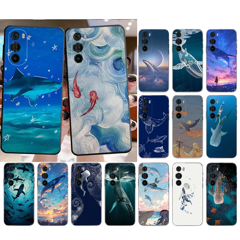 

Whale Shark Art Phone Case For Motorola Edge 50 40 Pro 60 50 40 30 Ultra Neo Fusion Moto G Play G Stylus G Power G 2025