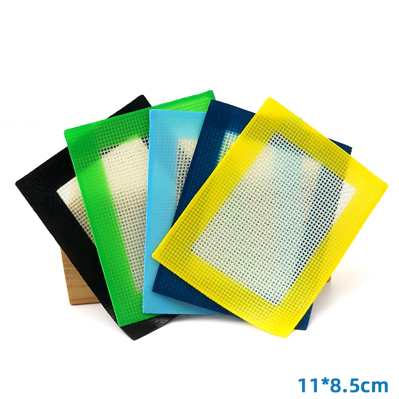 Non Stick Silicone Baking Mat 11*8.5CM Rolling Silicone Pad Mats for Wax for Oil Bake Dry Herb Pads Smoking Accessories Mat