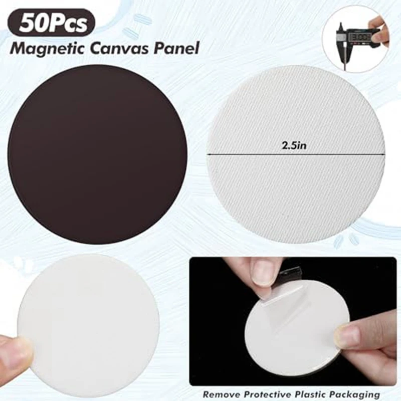 Настенная холщовая панель для рисования магнитной плитки, художественный шкаф для хранения в холодильнике, художественные изделия, Набор для творчества, простая установка