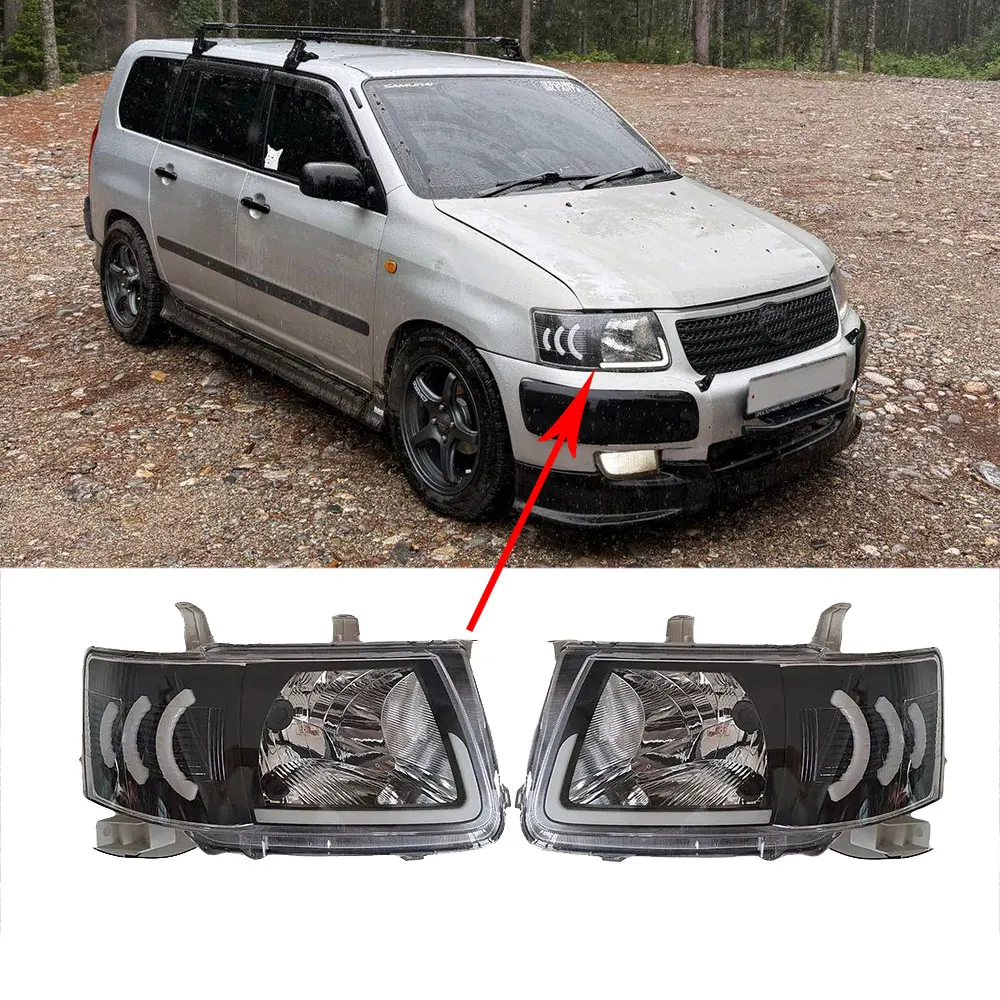 

Пара автомобильных фар для Toyota Succeed NCP51 NCP55 NCP58 NCP59 NLP51, 2001 г.