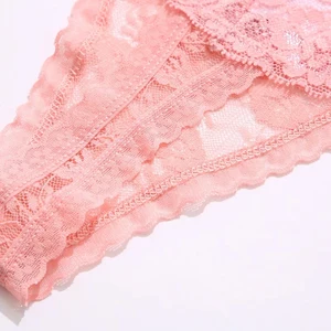 İç çamaşırı çiçek şeffaf dantel g-string kadın iç çamaşırı-kadın iç çamaşırı, iç çamaşırı, seksi, tanga, M, XL, 2 adet Şeffaf külotta 6 büyük satış-no. 2