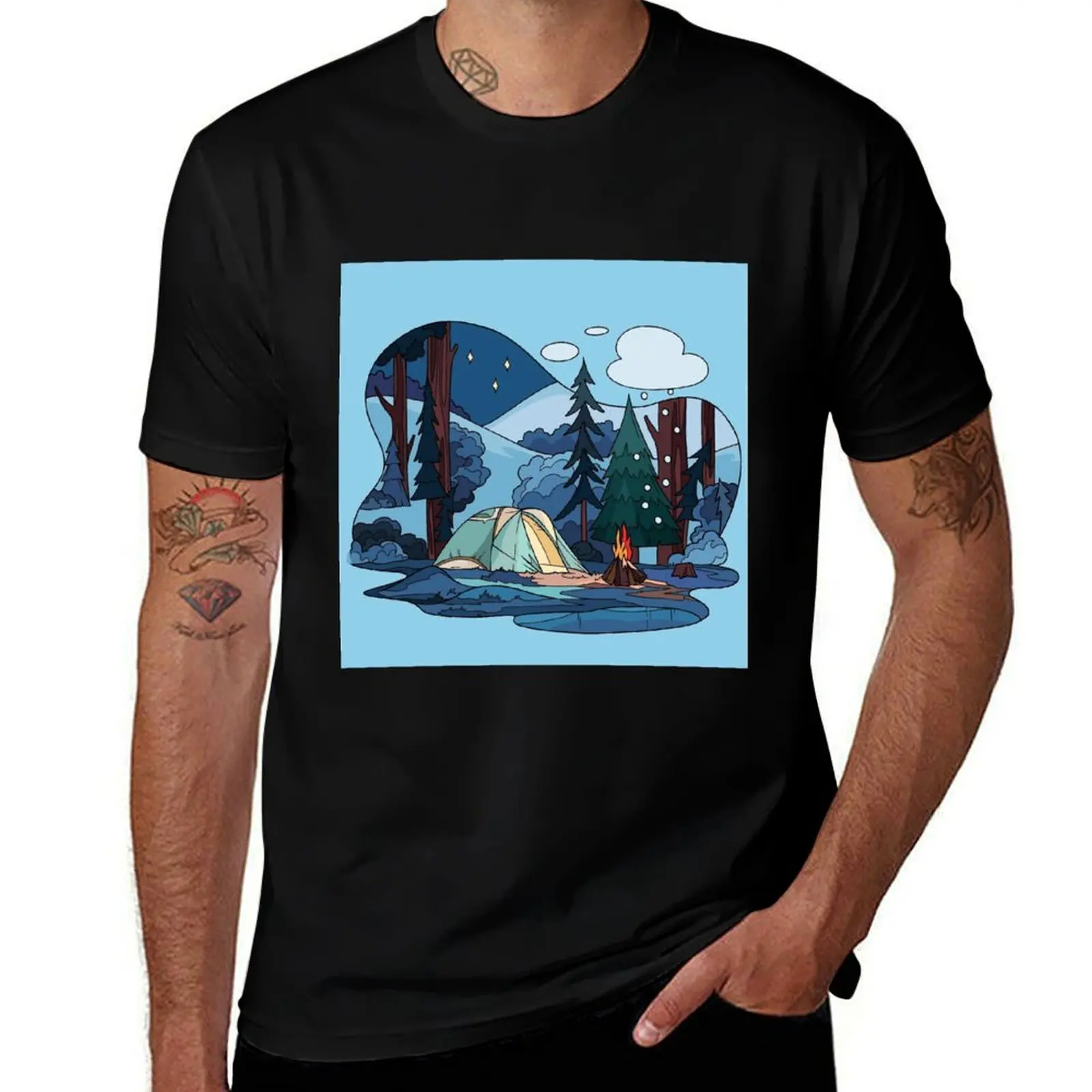 

campsnowfall T-Shirt shirts graphic tee Aesthetic clothing oversizeds mens vintage t shirts