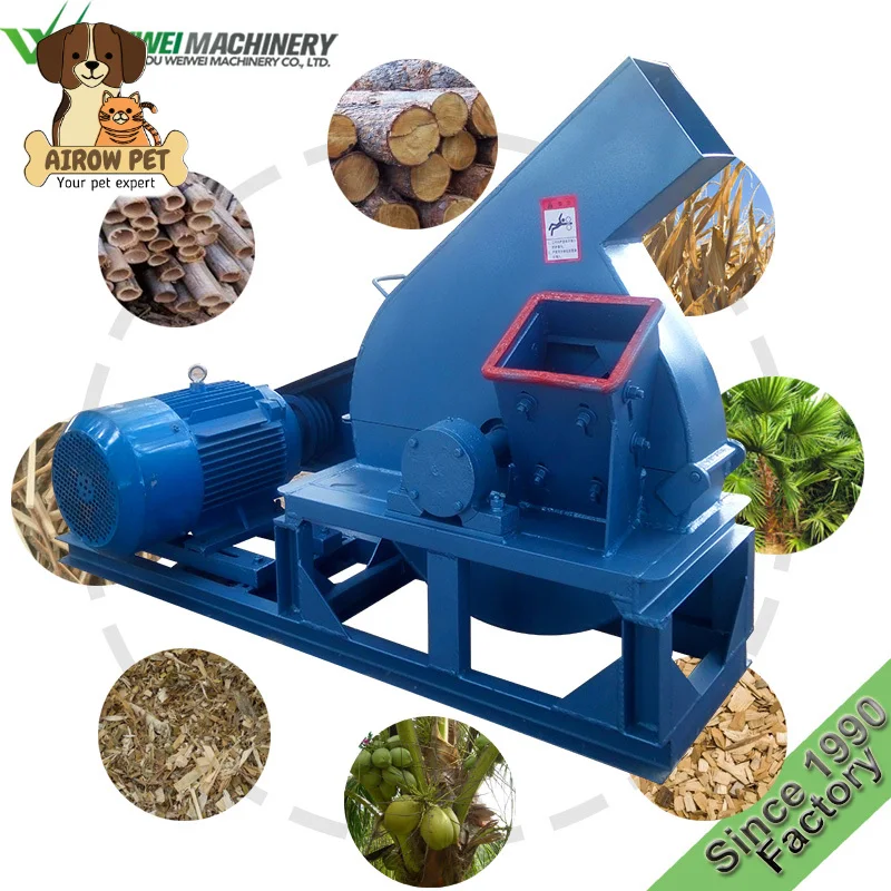 AIROW Weiwei Capacity 5t Wood Chipper 7 Ton Powerful Firewood Kindling Cutter Electric Log Splitter 6ton Chips Making